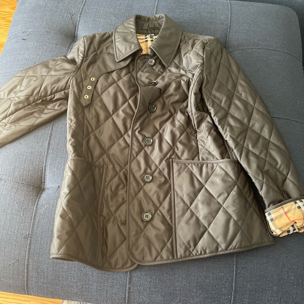 Burberry Brown Quilted Trench Coat